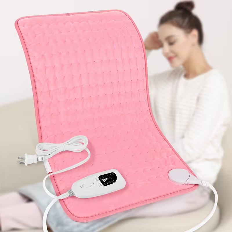 Pink heating pad